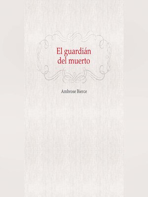 cover image of El guardián del muerto
